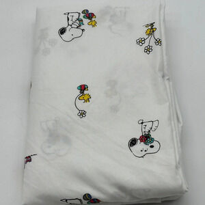 Peanuts Snoopy & Charlie Brown Twin Sheet 1 Flat Sheet Berkshire